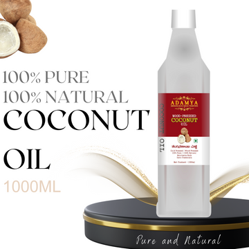 Wood Pressed Coconut Oil _ 100% Natural, 100% Pure and chemical free